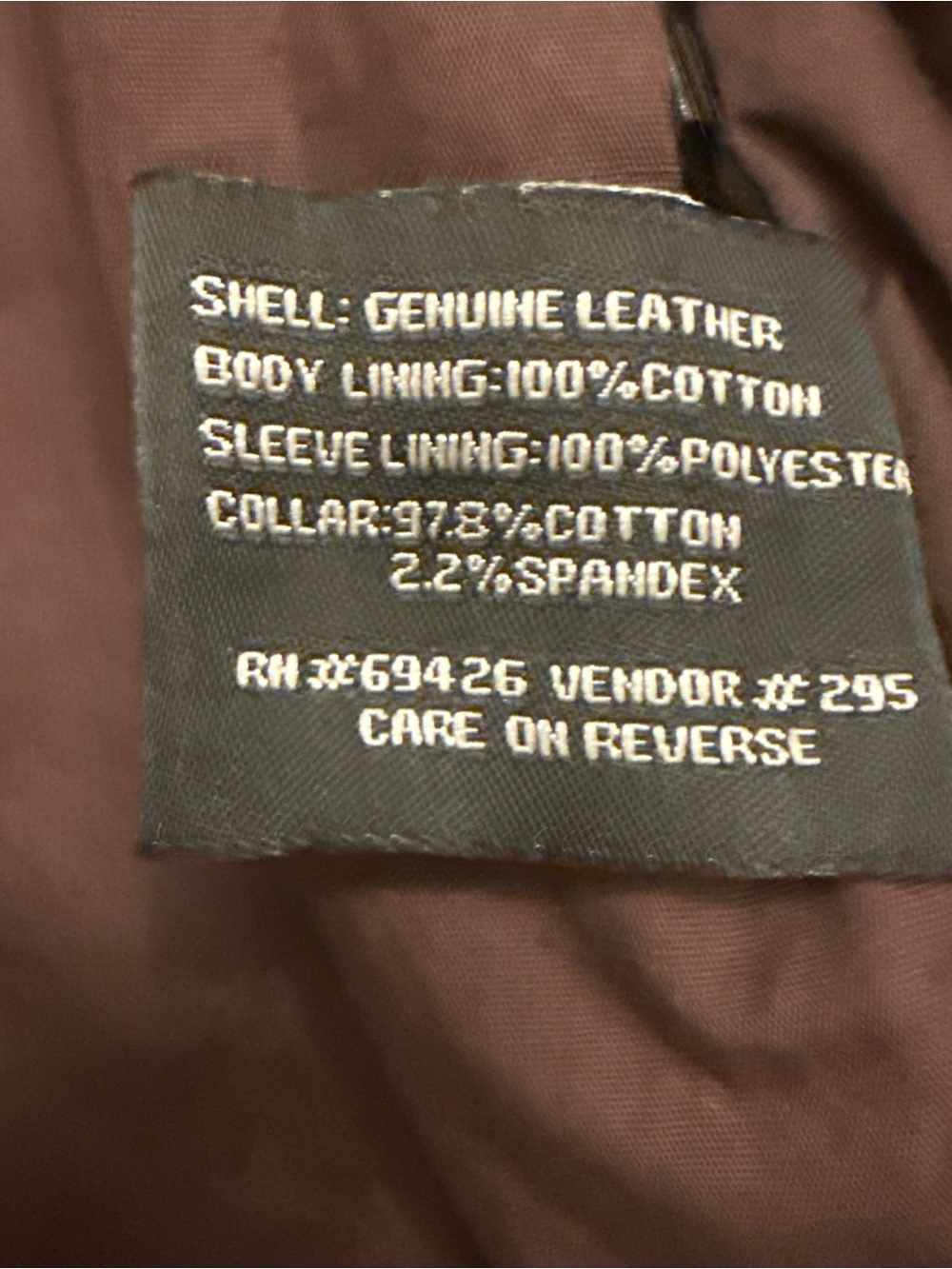 Black Rivet: Cognac Cafe Racer-Style Leather Jacket medium - Picture 6 of 7